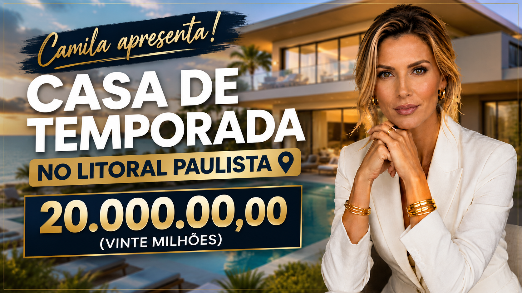 Camila apresenta: Casa de Temporada no Litoral Paulista